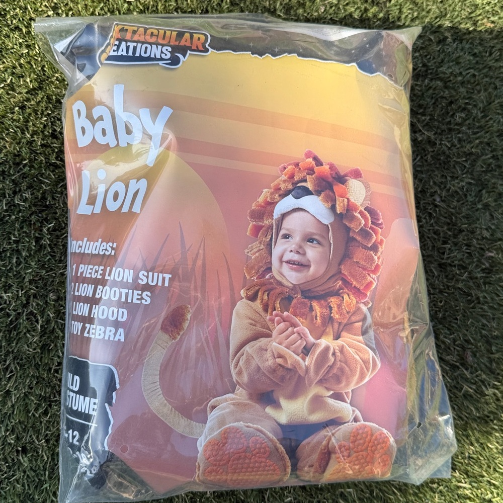 Baby Lion Costume with Hood and Booties